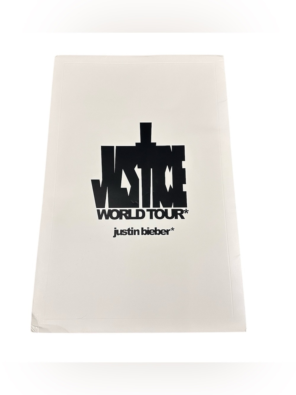 Justin Bieber Justice World Tour VIP Print Set (3) Concert Memorabilia